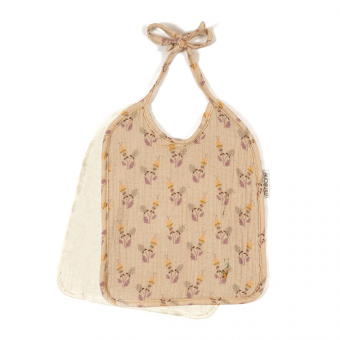 Set de 2 Bavoirs Komplices - Fleurs d'Avril Minikane