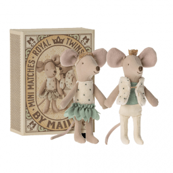 Petite Soeur et petit Frère Royaux dans leur boîte Maileg