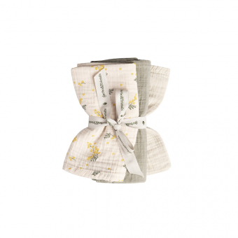 Pack de 3 Petits Langes - Mimosa Garbo et Friends