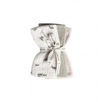 Pack de 3 Petits Langes - Romarin Garbo et Friends