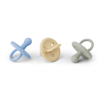 Set de 3 Sucettes Paula - Bleu Ciel Mix Liewood