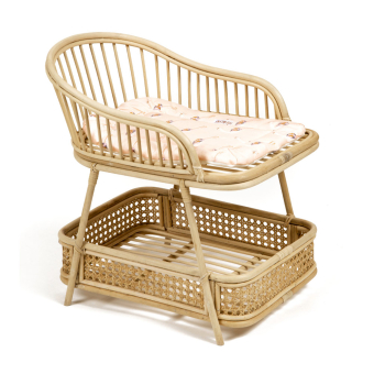 Table à langer en rotin pour poupon Jimbaran - Peacocks Minikane