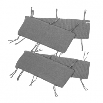 Tour de parc en tricot - Gris Quax