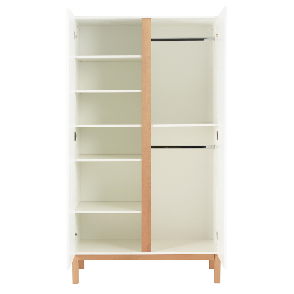 Armoire 2 portes Indigo - Blanc - Quax