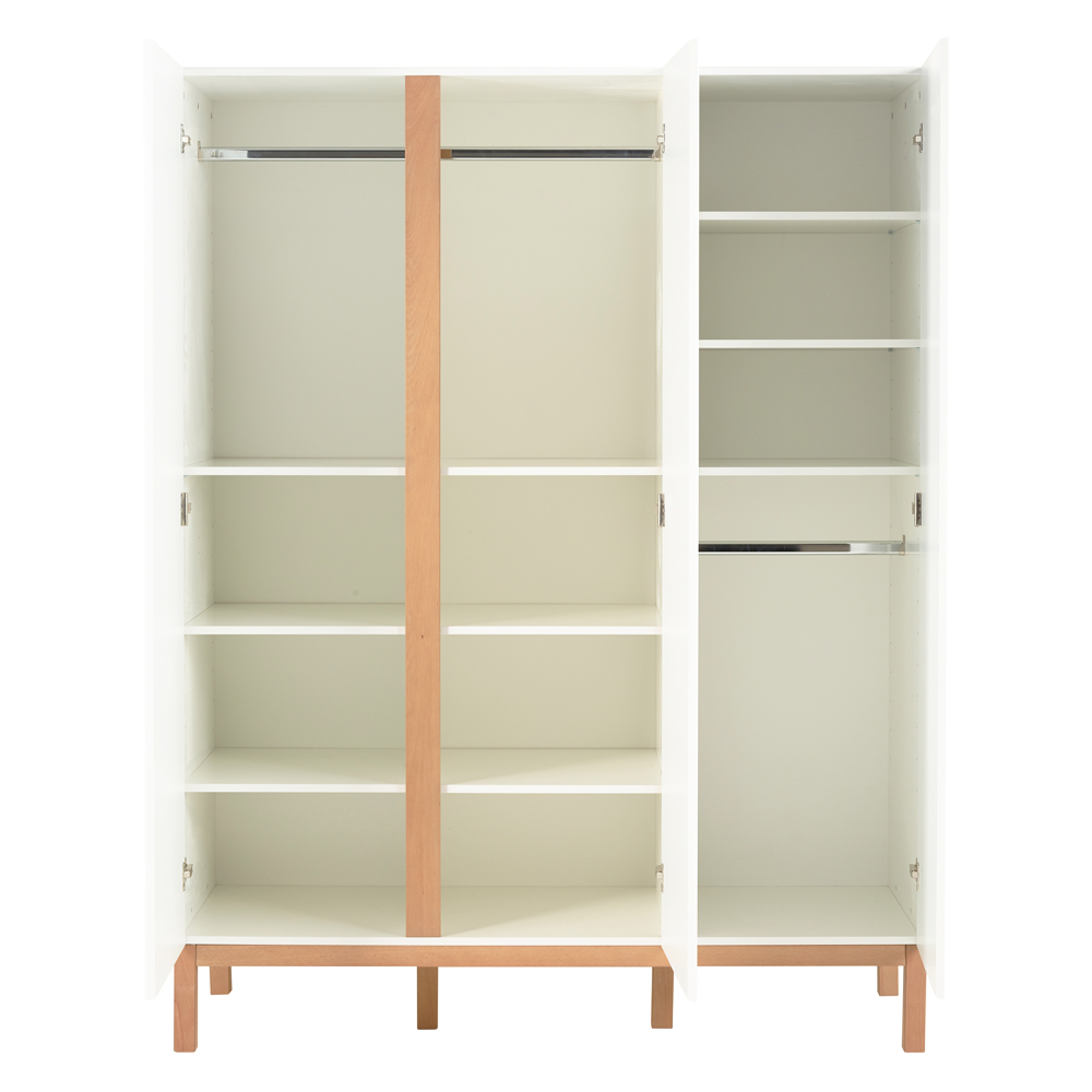 Armoire 3 portes Indigo - Blanc - Quax