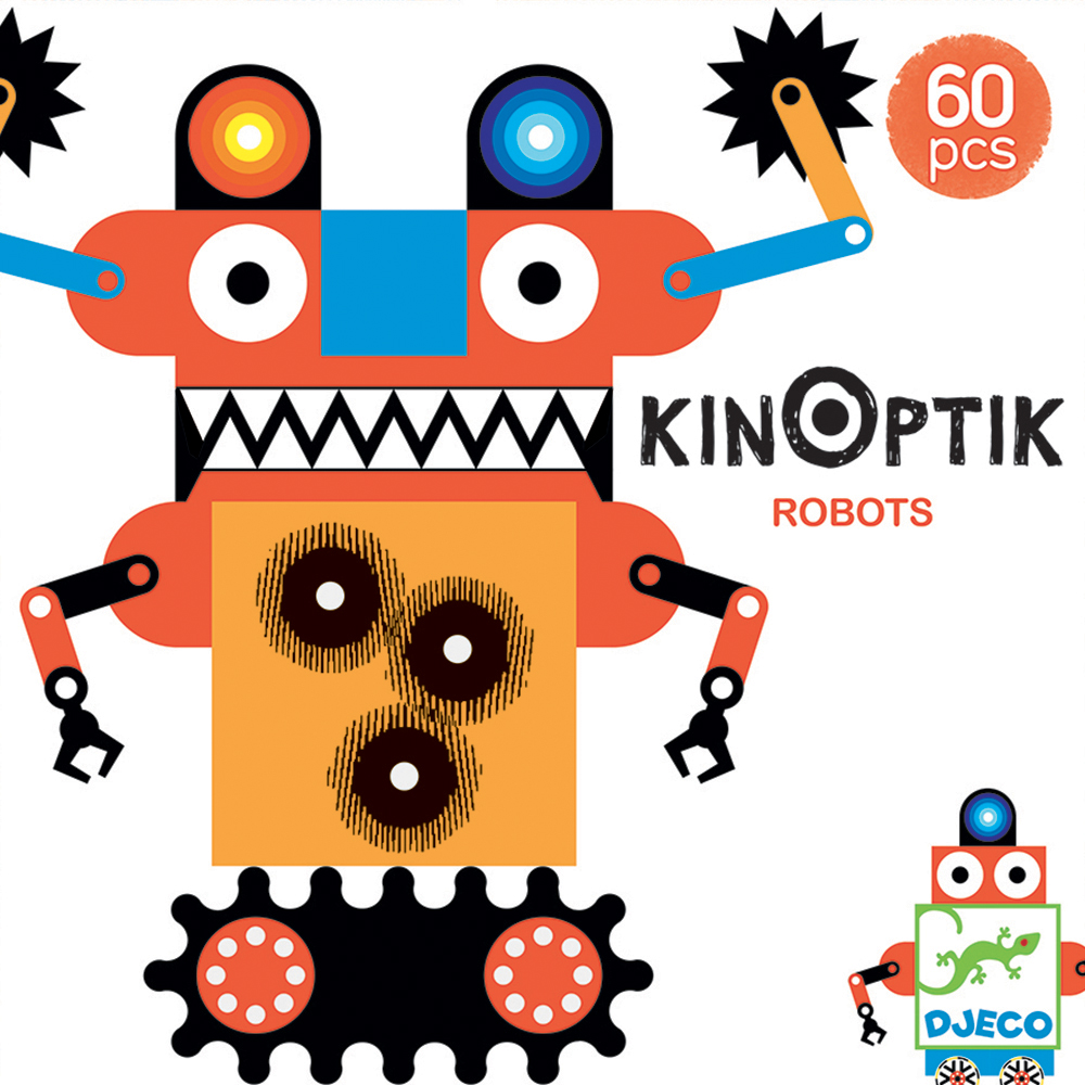 Kinoptik robots 60 pièces, jeu de construction - Djeco