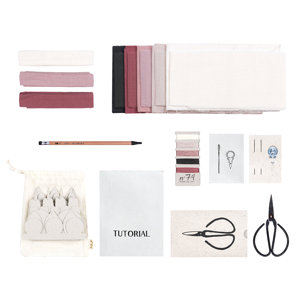 Kit créatif Fleurs Rose - Numéro 74