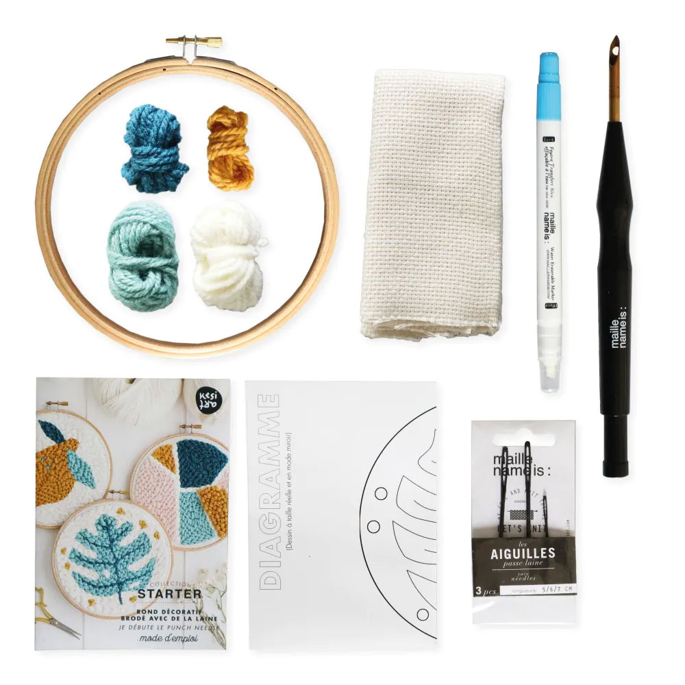 Kit DIY Punch Needle - Monstera Kesi'Art