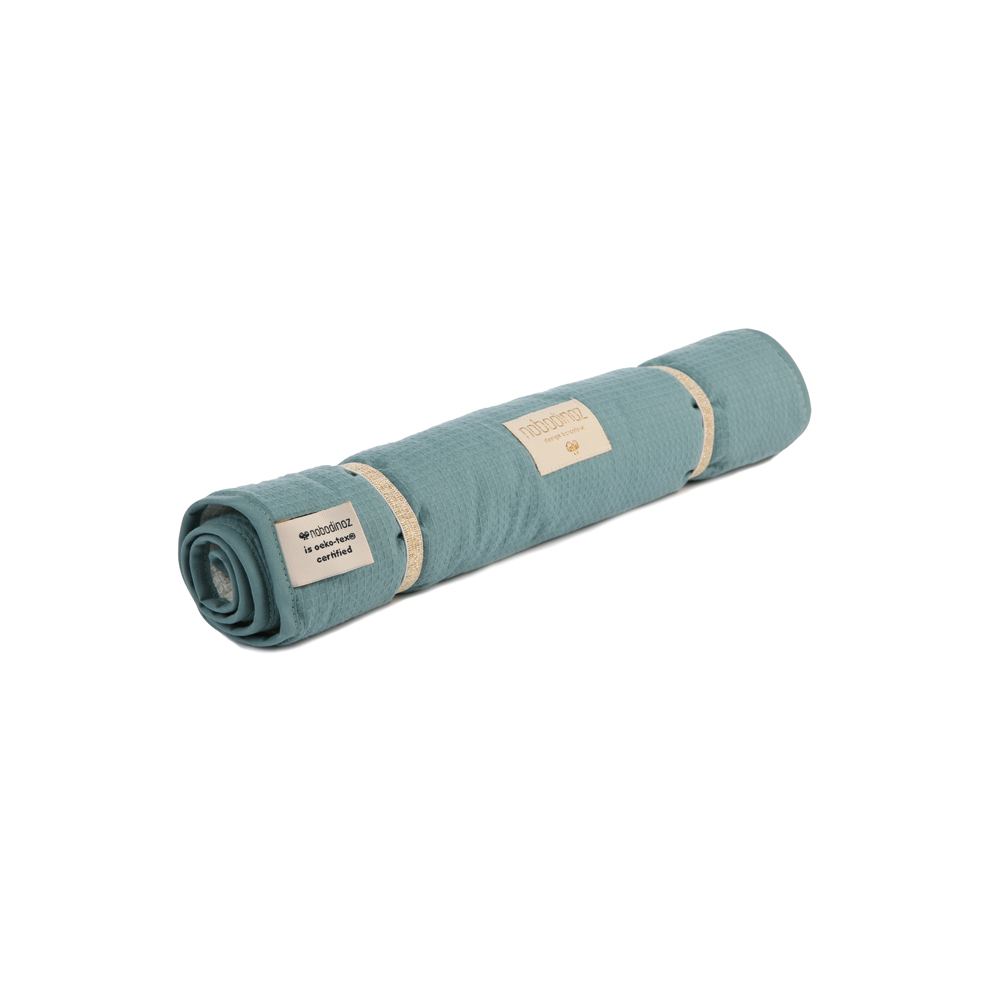 Matelas à langer de voyage Nomad nid d'abeille Elements - Vert - Nobodinoz