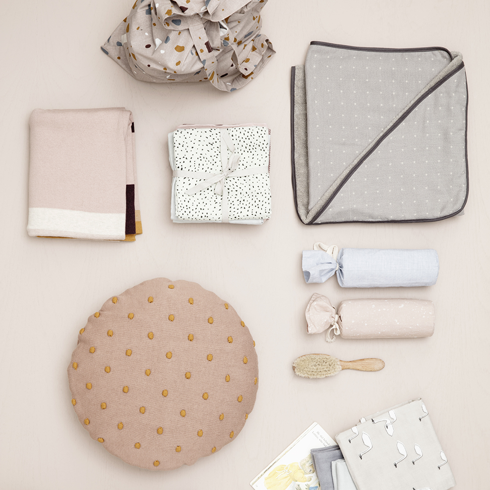 Set de 3 langes - Gris bleuté - Ferm Living