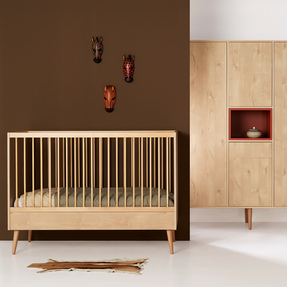 Lit Bébé évolutif Cocoon - Chêne - Quax