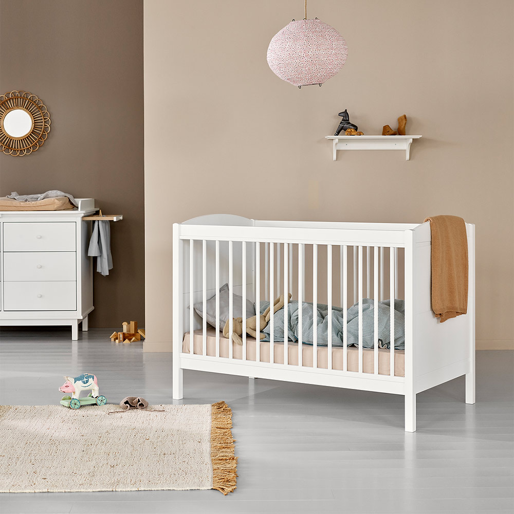 Lit bébé évolutif Lille+ Seaside avec kit de conversion Oliver Furniture