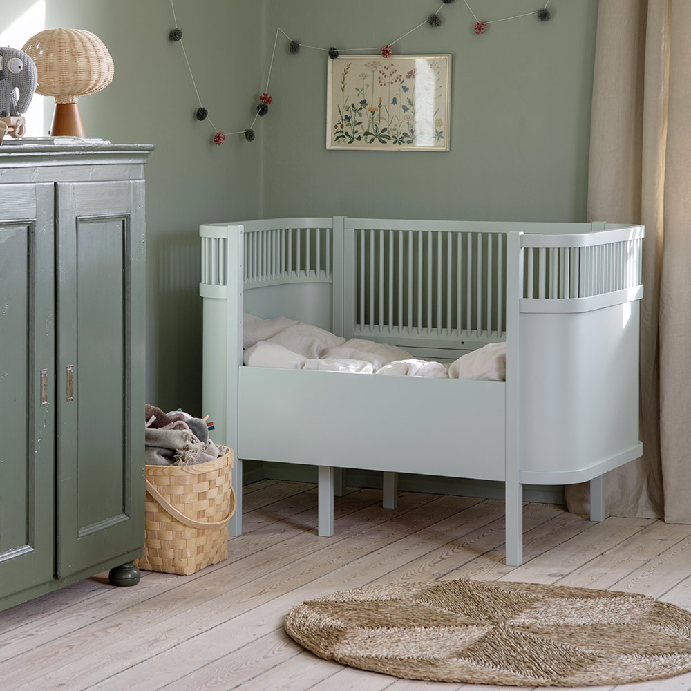 Lit bébé évolutif - Mist Green Sebra