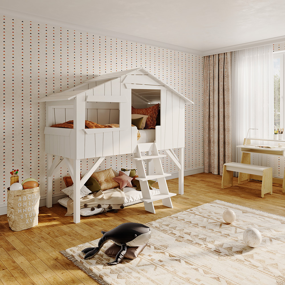 Lit Cabane - Blanc Mathy by Bols