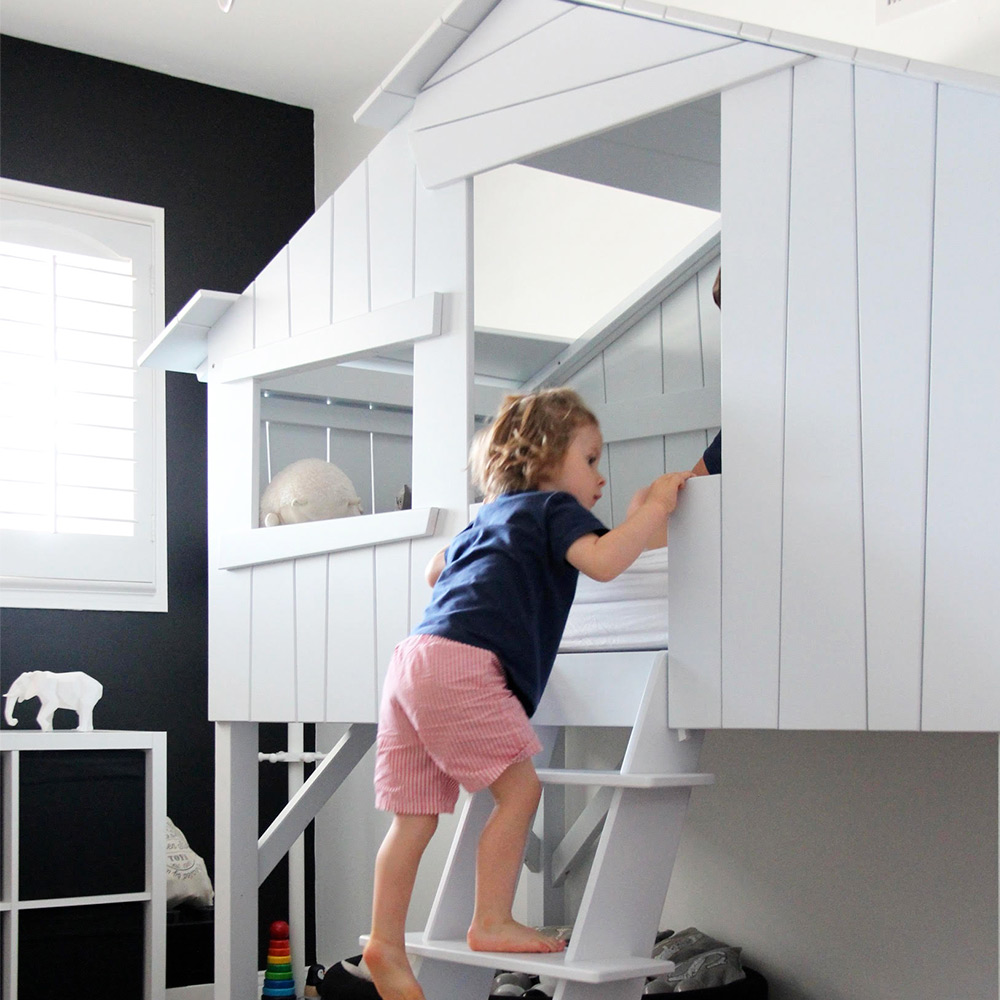 Lit Cabane - Gris Ciment Mathy by Bols