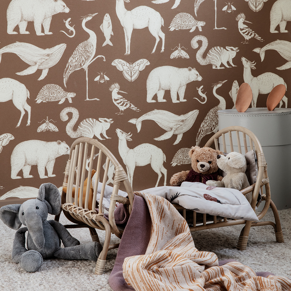 Lit de poupée Kuku en rotin Ferm Living