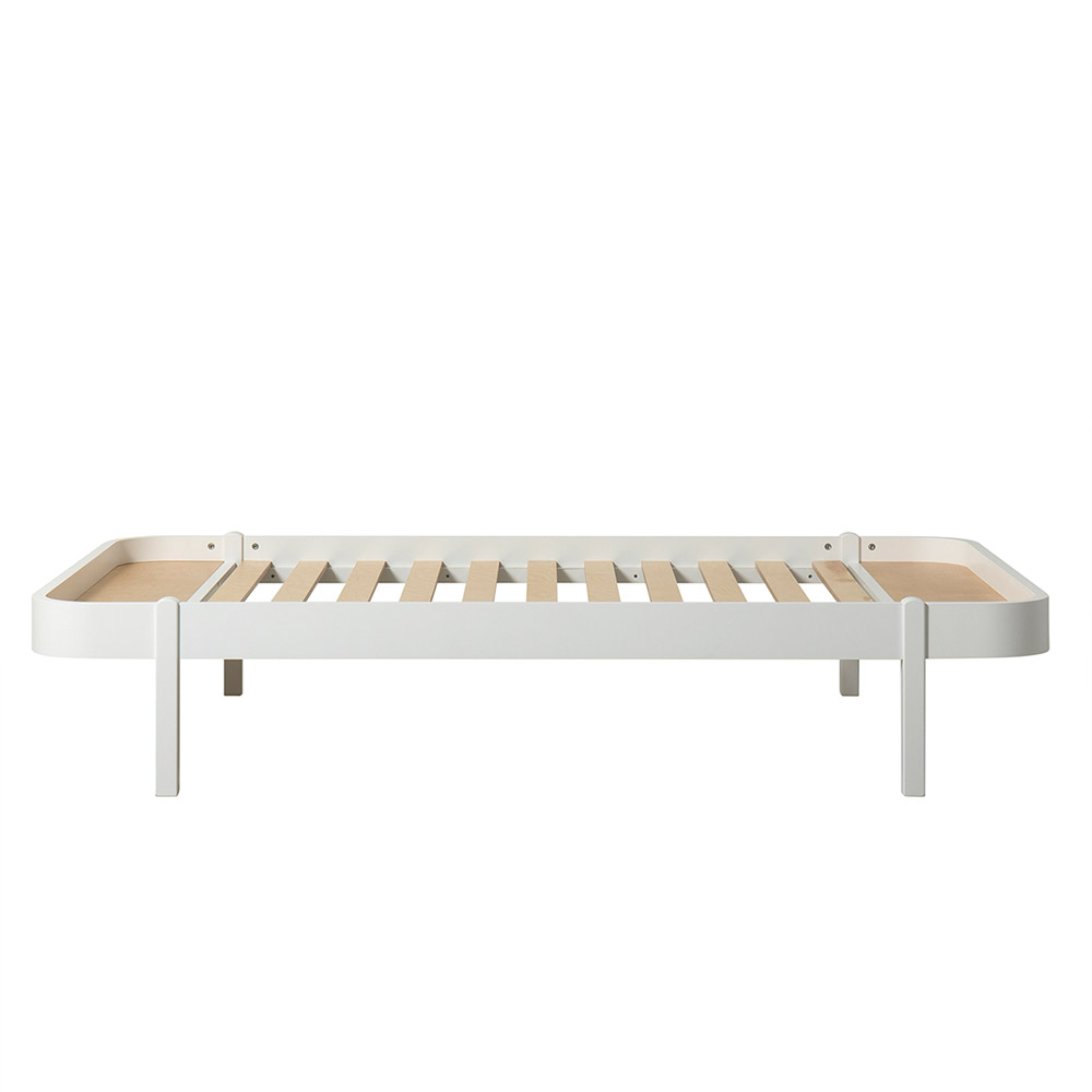 Lit ado Wood Lounger 120x200 - Blanc - Oliver Furniture