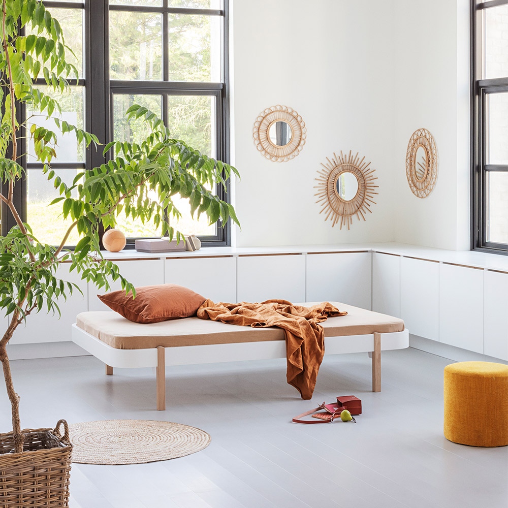 Lit ado Wood Lounger 120x200 - Chêne - Oliver Furniture