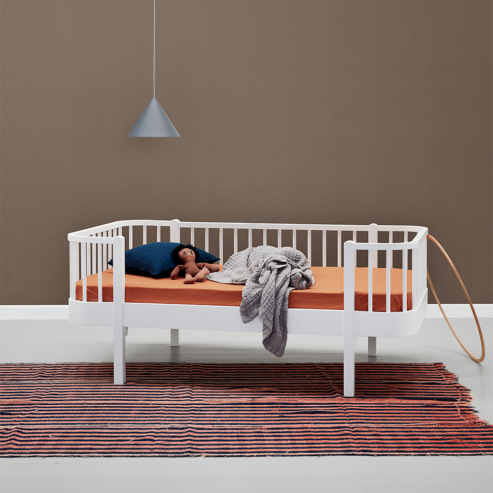 Lit junior banquette Wood - Blanc - Oliver Furniture