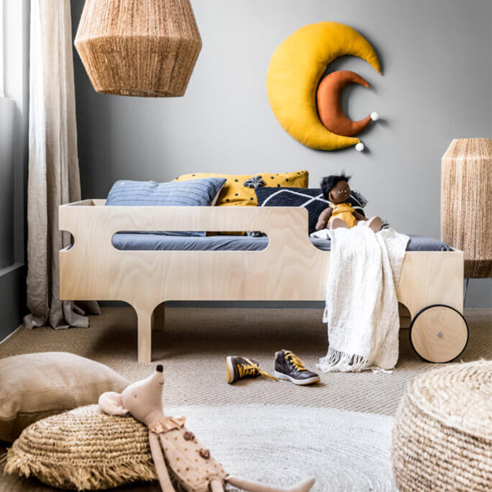 Lit junior R Toddler Bed - Naturel - Rafa Kids