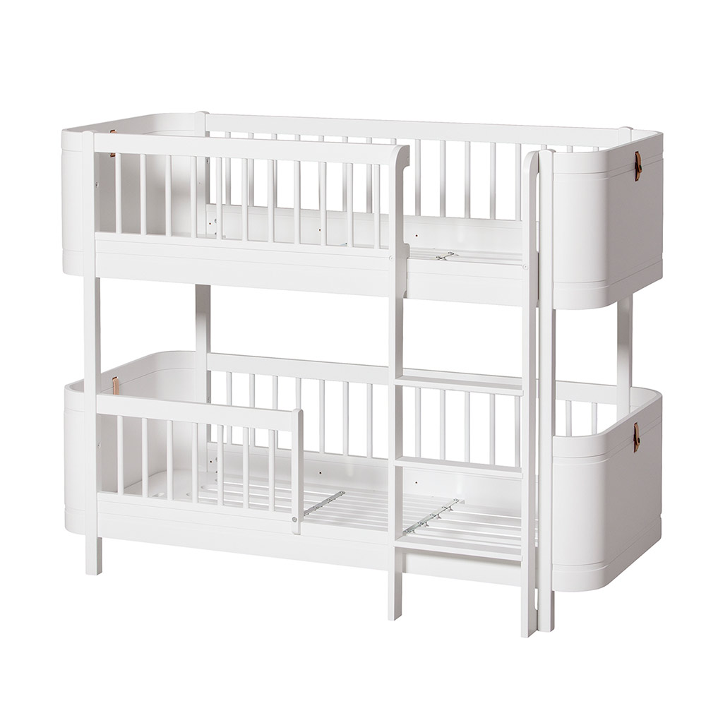 Lit superposé junior Wood Mini+ - Blanc - Oliver Furniture