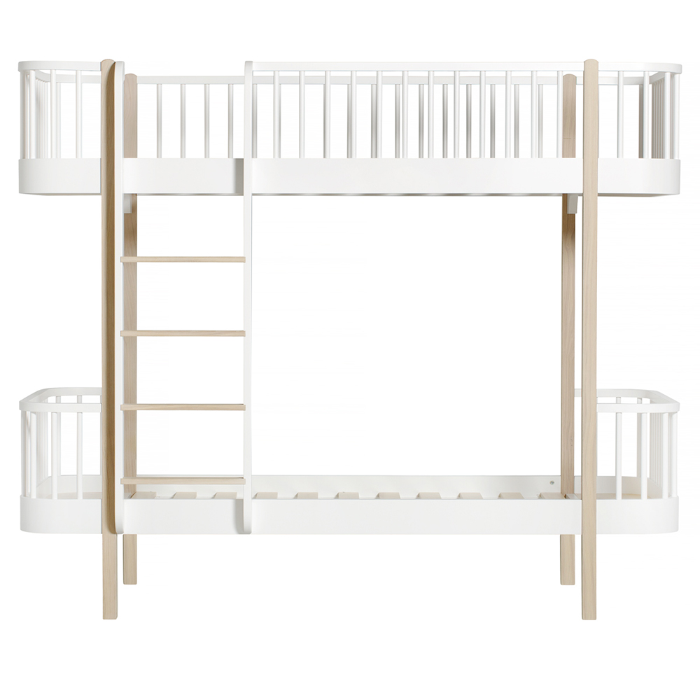 Lit superposé Wood échelle face - Chêne - Oliver Furniture