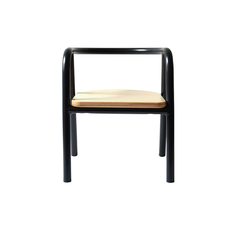 Chaise en métal enfant Hito - Noir - Mum and Dad Factory