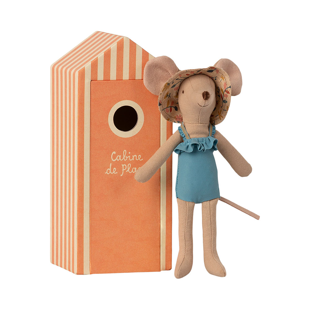 Souris Maman dans sa Cabine de Plage - Maileg