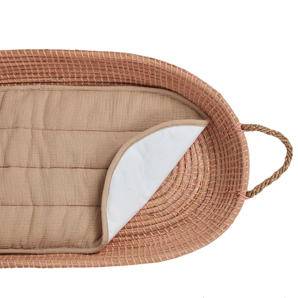 Matelas à langer ovale Luxe - Dune - Olli Ella
