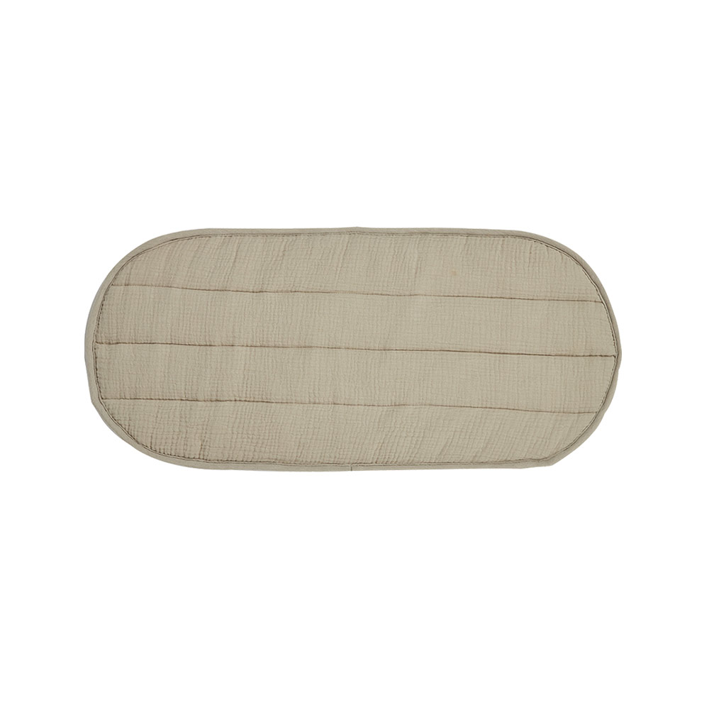 Matelas à langer ovale Luxe - Vert clair - Olli Ella