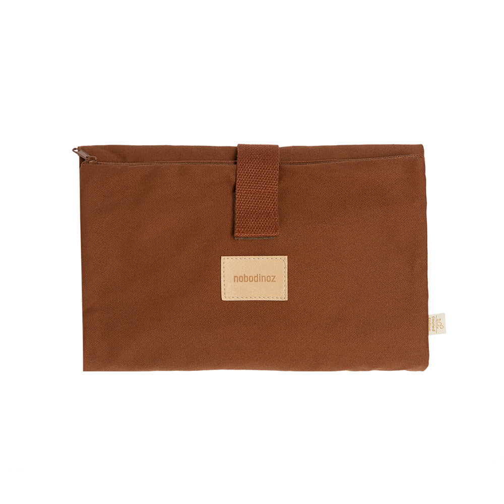 Matelas à langer de Voyage Imperméable - Terracotta - Nobodinoz