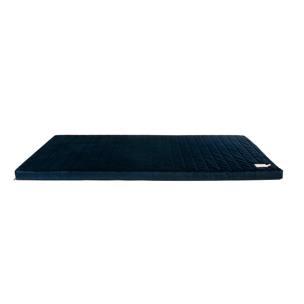 Matelas de sol Velours Zanzibar - Bleu nuit - Nobodinoz