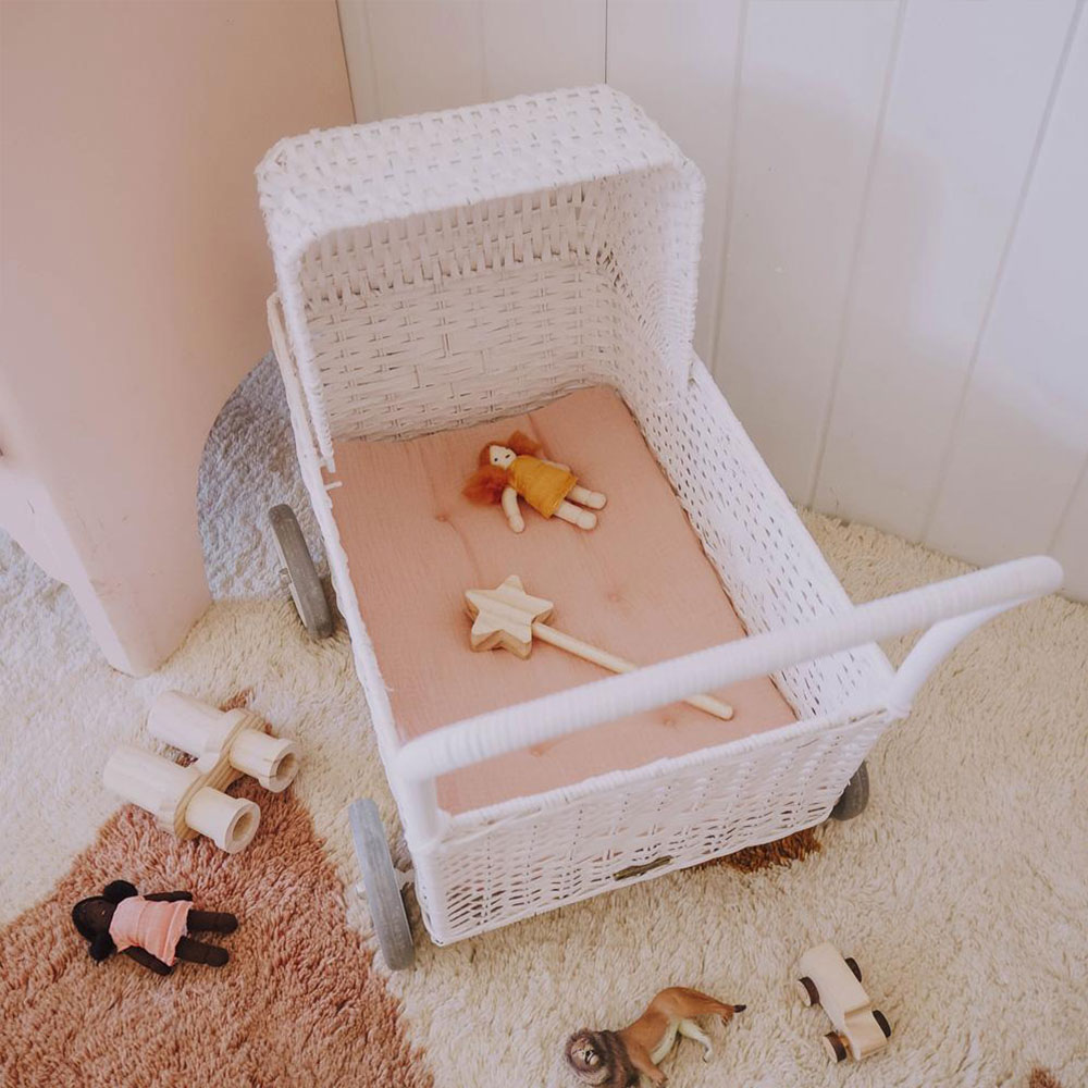 Matelas pour Landau Strolley - Rose poudré - Olli Ella
