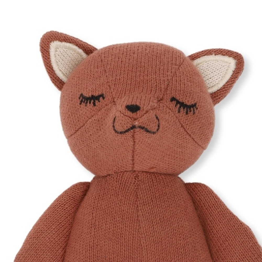 Mini doudou hochet Renard - Konges Slojd