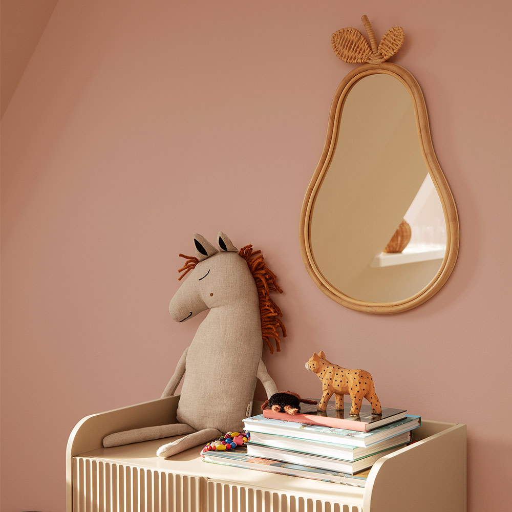 Miroir Poire en rotin Ferm Living