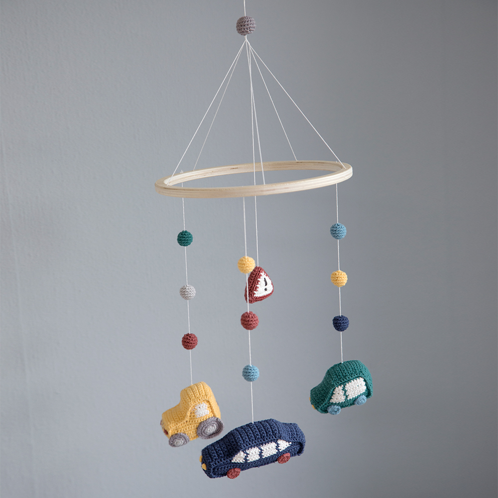 Mobile en crochet Voitures - Sebra