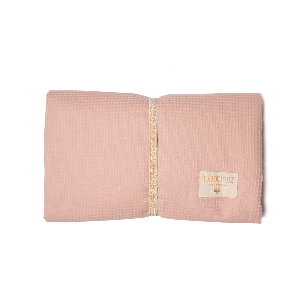 Matelas à langer de Voyage Imperméable Mozart - Misty Pink - Nobodinoz