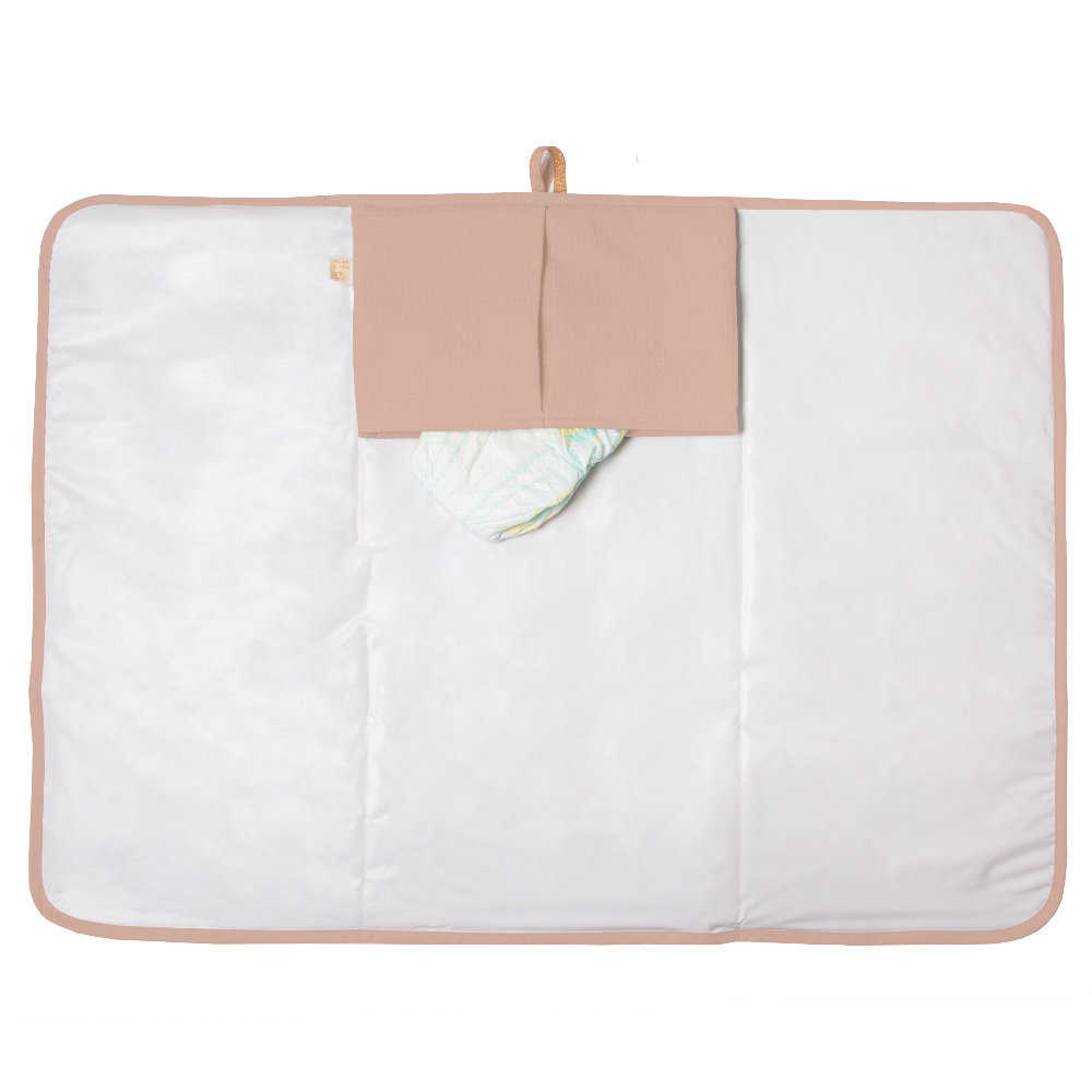 Matelas à langer de Voyage Imperméable Mozart - Misty Pink - Nobodinoz