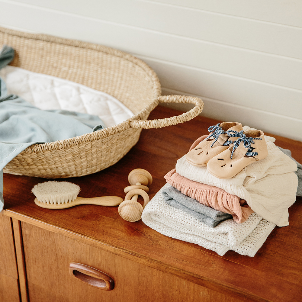 Matelas à langer ovale bébé - Blanc - Olli Ella