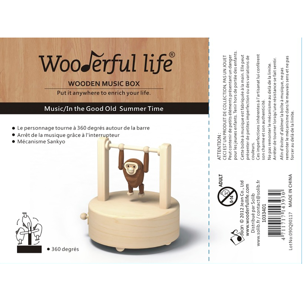 Boîte à Musique Orang-outan - Wooderful Life