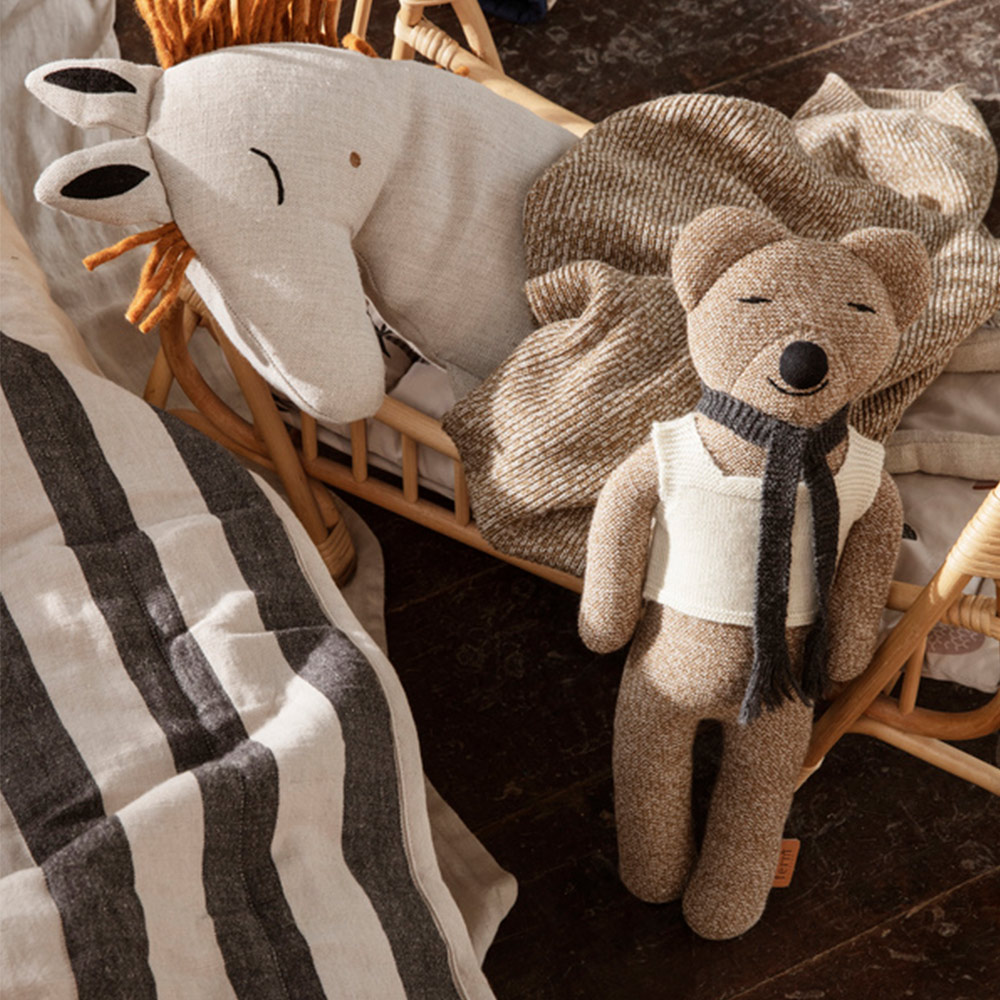 Doudou Ours Teddy Roy laine Merinos Ferm Living