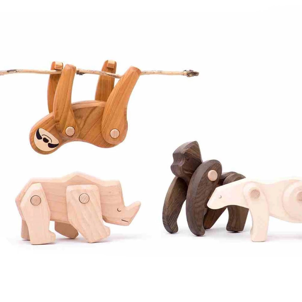 Paresseux en bois articulé Bajo