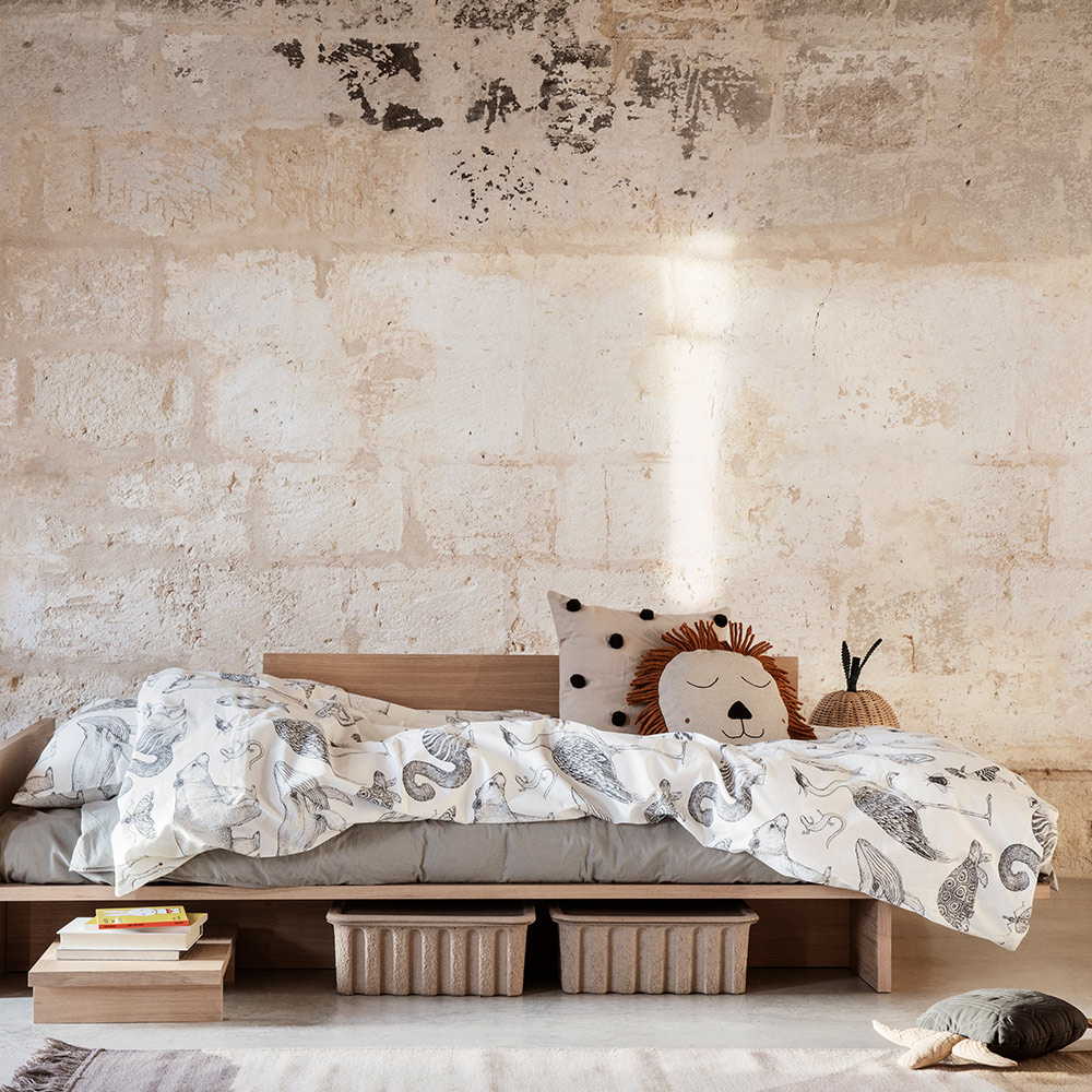 Parure de lit Animaux Katie Scott - Blanc Ferm Living