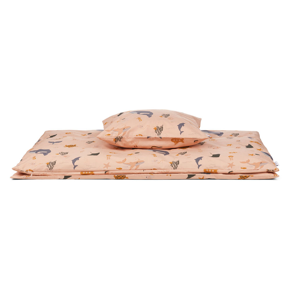 Parure de lit Animaux Marins - Rose