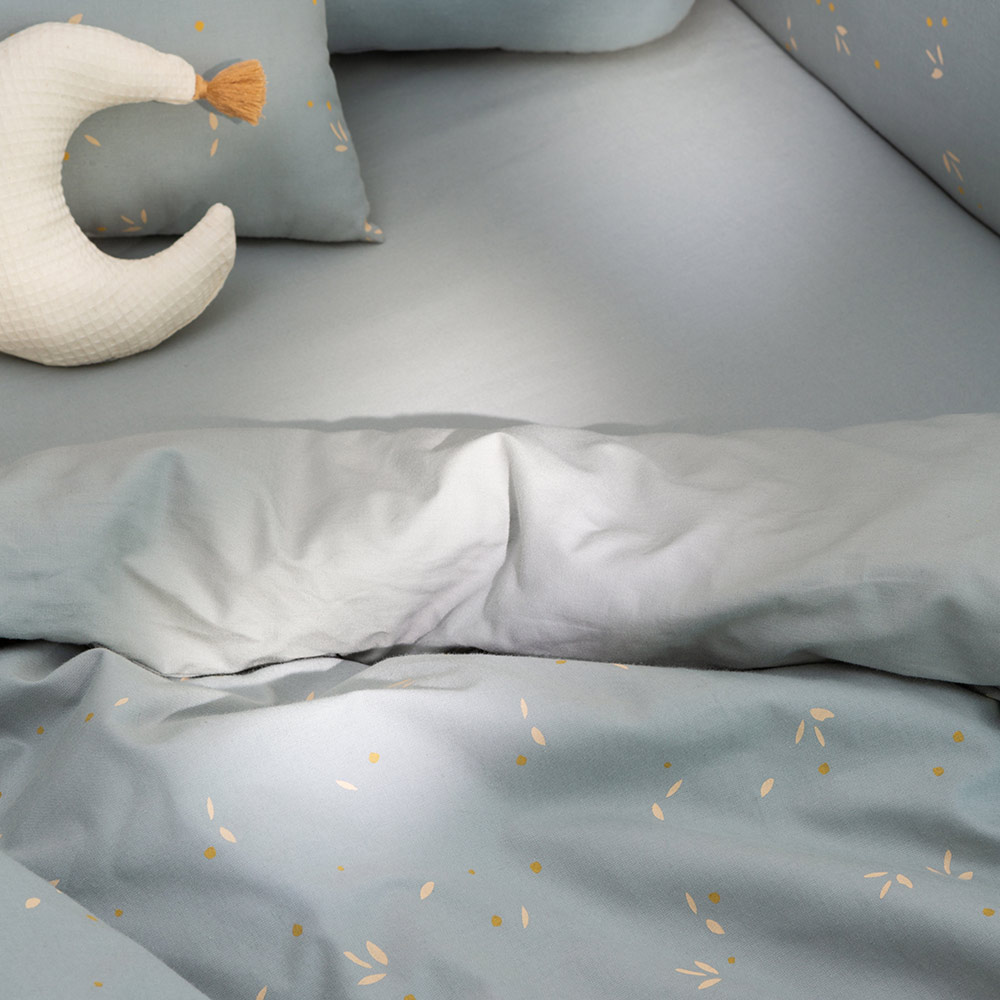 Parure de lit Himalaya Willow - Soft Blue Nobodinoz