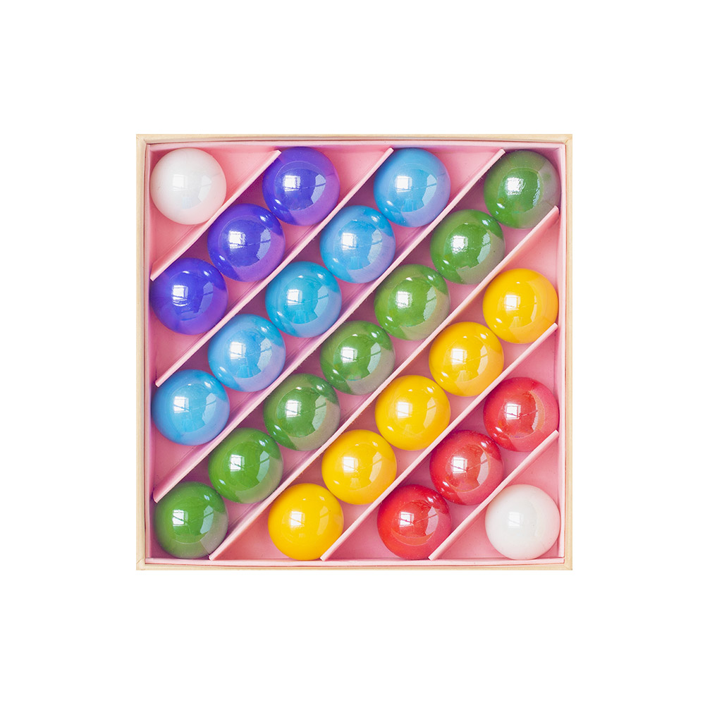 Petit Coffret de 25 Billes - Rainbow Paradise - Billes and Co