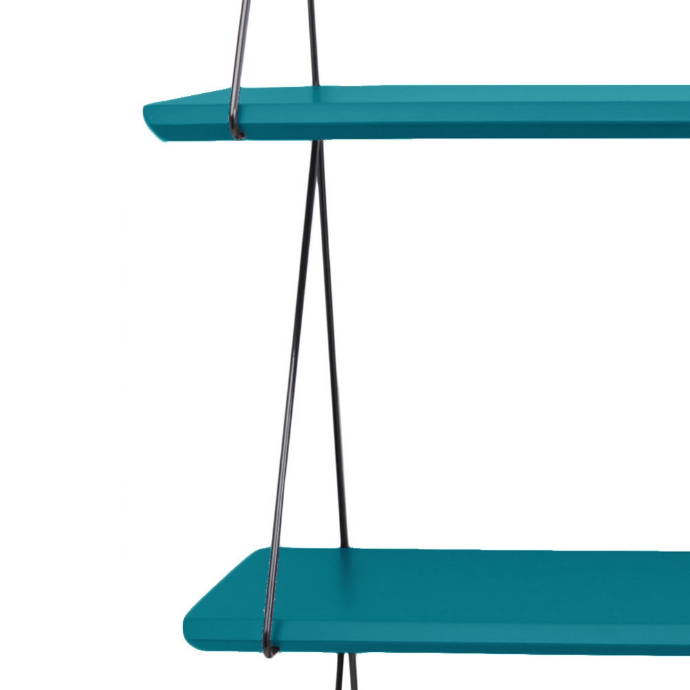 Etagère Babou triple - Bleu pétrole - Rose in April