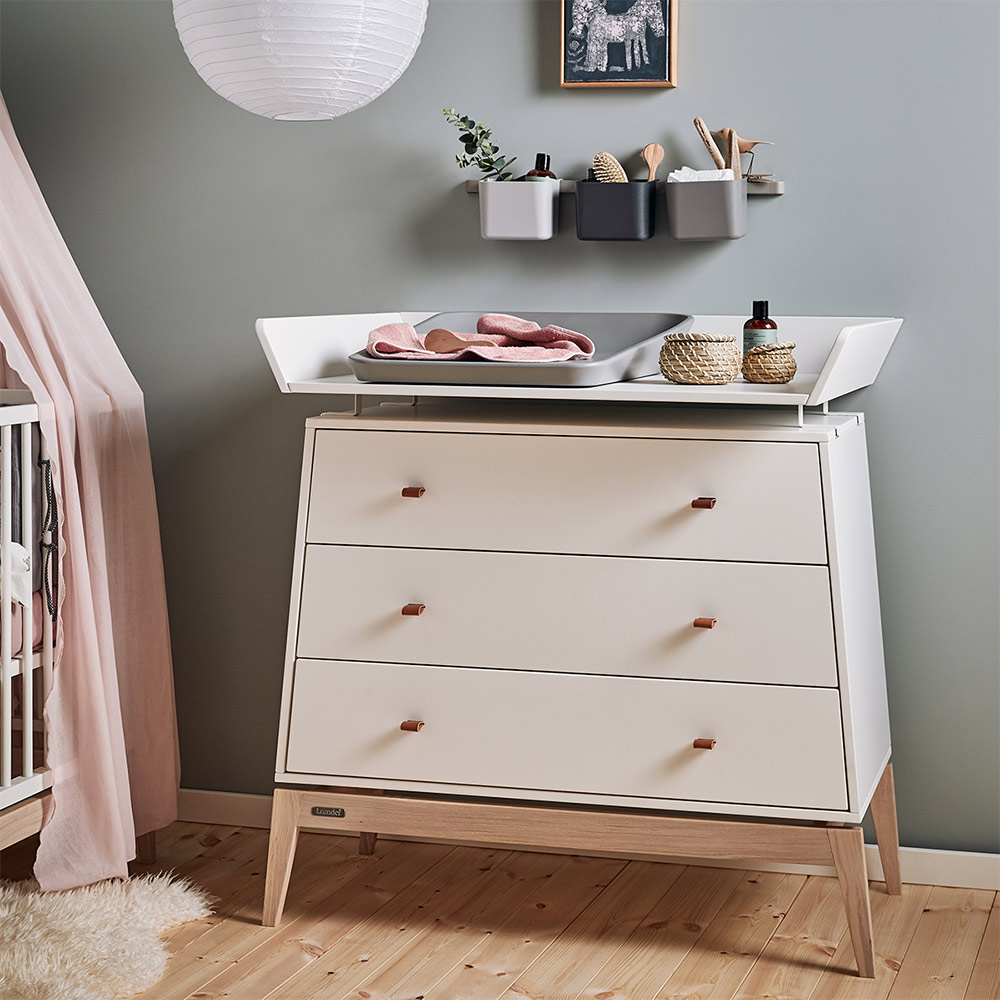 Plan à langer pour Commode Luna - Blanc - Leander