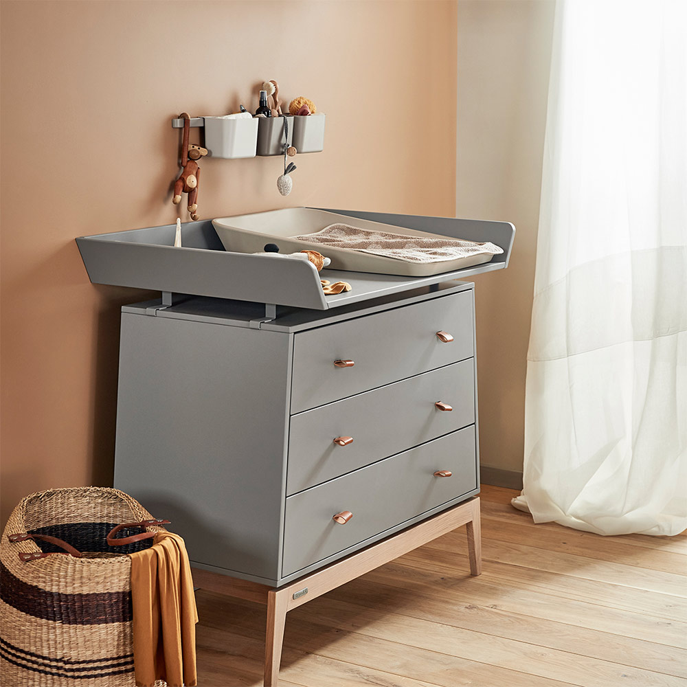 Plan à langer pour Commode Luna - Gris - Leander