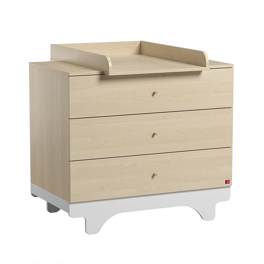 Plan à langer pour commode Playwood - Bouleau - Vox